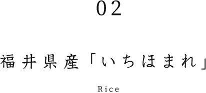 福井県産「いちほまれ」